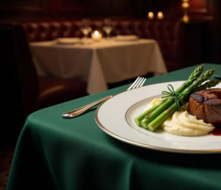 Assiette de menu dégustation Savorellee dressée pour une soirée poker élégante