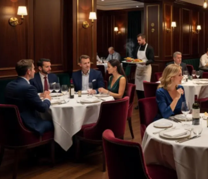 Salle du restaurant Savorellee avec vue sur les tables de poker