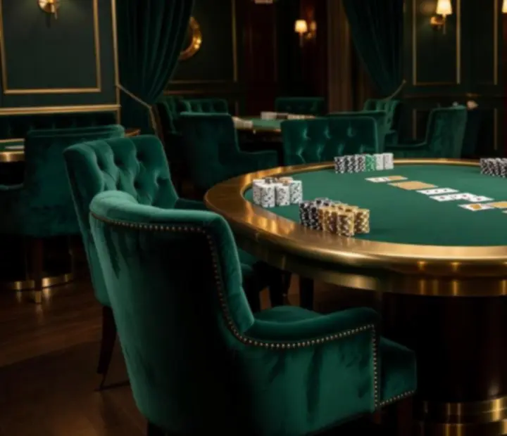 Soirée poker privée dans le lounge de cartes Savorellee.